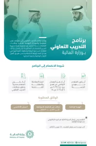 وزارة المالية السعودية تعلن بدء التسجيل في برنامج التدريب التعاوني